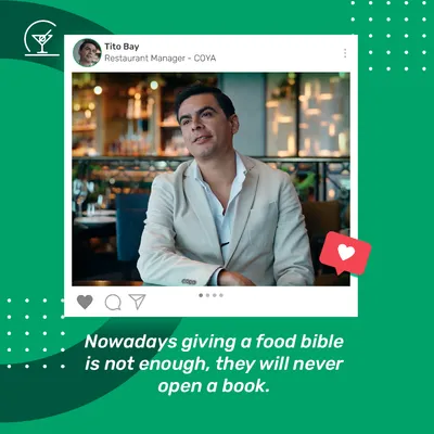 Nowadays giving a food bible is not enough, they will never open a book.
